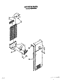 AIR FLOW Diagram and Parts List for ED20SKXXW00  Whirlpool Refrigerator