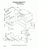 FREEZER LINER PARTS Diagram and Parts List for GX5FHTXVY04  Whirlpool Refrigerator