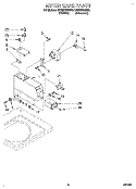 METER CASE Diagram and Parts List for CAW2762AW0  Whirlpool Washer