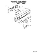 Part Location Diagram of WPW10084141 Whirlpool Dishwasher Electronic Control Board