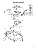 MACHINE BASE Diagram and Parts List for LA9580XWF1  Whirlpool Washer