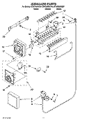 ICEMAKER PARTS, OPTIONAL PARTS Diagram and Parts List for ET8CHMXKQ07  Whirlpool Refrigerator