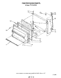 FREEZER DOOR Diagram and Parts List for TT18CKXWN00  Whirlpool Refrigerator