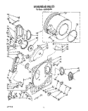 BULKHEAD, LIT/OPTIONAL Diagram and Parts List for LGR3422AW0  Whirlpool Dryer