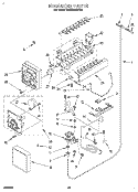 ICEMAKER, LITERATURE Diagram and Parts List for KSSS36MDX02  KitchenAid Refrigerator