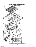 COMPARTMENT SEPARATOR Diagram and Parts List for RT18AKXXW00  Roper Refrigerator