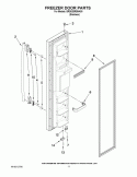 FREEZER DOOR PARTS Diagram and Parts List for BRS62BRBNA00  Whirlpool Refrigerator