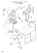 DISPENSER FRONT Diagram and Parts List for 7MED20TWDN00  Whirlpool Refrigerator