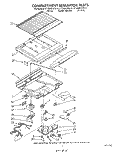 COMPARTMENT SEPARATOR Diagram and Parts List for ET18GKXWW10  Whirlpool Refrigerator