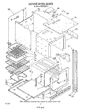 LOWER OVEN Diagram and Parts List for RM778PXT3  Whirlpool Microwave Oven Combo