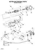 MOTOR AND CONTROL PARTS, OPTIONAL PARTS Diagram and Parts List for 4K5SSOB0  KitchenAid Mixer