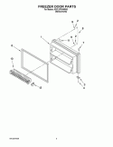 Part Location Diagram of W10312236 Whirlpool HANDLE