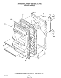 REFRIGERATOR DOOR , LIT/OPTIONAL Diagram and Parts List for ET18NKXTG00  Whirlpool Refrigerator