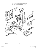 AIR FLOW AND CONTROL Diagram and Parts List for BHAC0700XS0  Whirlpool Air Conditioner