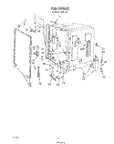 TUB Diagram and Parts List for 8585L30  Roper Dishwasher