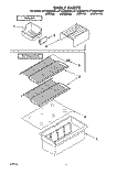 SHELF Diagram and Parts List for ET14JMXAN10  Whirlpool Refrigerator