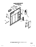 INNER DOOR Diagram and Parts List for DU9700XX0  Whirlpool Dishwasher