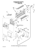 ICEMAKER PARTS Diagram and Parts List for KBLC36FTS06  KitchenAid Refrigerator