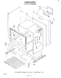 OVEN , LITERATURE Diagram and Parts List for SF330PSKW0  Whirlpool Range