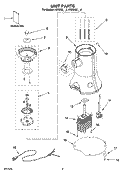 UNIT PARTS Diagram and Parts List for KCG200ER0  KitchenAid Coffee Grinder