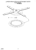 LOWER WASHARM AND STRAINER Diagram and Parts List for KUDH230Y2  KitchenAid Dishwasher