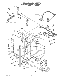 REAR PANEL Diagram and Parts List for 6CA2781XWW0  Whirlpool Washer