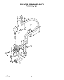FILL HOSE AND CORD Diagram and Parts List for KPDC610S1  KitchenAid Dishwasher
