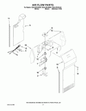 AIR FLOW PARTS Diagram and Parts List for ED2LDEXWL00  Whirlpool Refrigerator