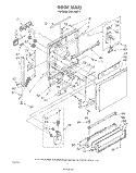 DOOR Diagram and Parts List for DU9100XT1  Whirlpool Dishwasher