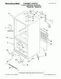 CABINET PARTS Diagram and Parts List for KBLS22EVMS3  KitchenAid Refrigerator