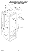 REFRIGERATOR LINER Diagram and Parts List for ED22DKXDB00  Whirlpool Refrigerator