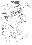 ICEMAKER PARTS Diagram and Parts List for KSSC48QMS02  KitchenAid Refrigerator