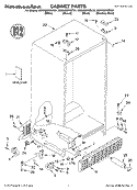 Part Location Diagram of WP2198468T Whirlpool Kickplate Grille - Bisque