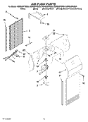 AIR FLOW PARTS Diagram and Parts List for KSRS25FTSS01  KitchenAid Refrigerator