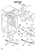 LINER PARTS Diagram and Parts List for TT14DKXKQ04  Estate Refrigerator