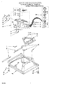 MACHINE BASE Diagram and Parts List for LSR8300EQ1  Whirlpool Washer