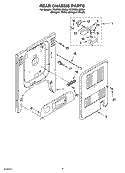 REAR CHASSIS PARTS, MISCELLANEOUS PARTS Diagram and Parts List for YGW395LEGQ4  Whirlpool Range