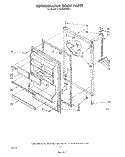 REFRIGERATOR DOOR , NOT ILLUSTRATED Diagram and Parts List for ET16AKXRWR0  Whirlpool Refrigerator