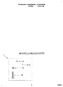 MISCELLANEOUS Diagram and Parts List for LSC8245BN0  Whirlpool Washer