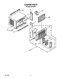 CABINET Diagram and Parts List for CAH18WC4  Crosley Air Conditioner