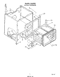 OVEN , LITERATURE AND OPTIONAL Diagram and Parts List for RF305EXPW0  Whirlpool Range