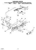 CONTROL PARTS Diagram and Parts List for GS2SHEXNT02  Whirlpool Refrigerator