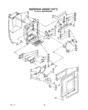 DISPENSER FRONT Diagram and Parts List for ED25SMXRWR0  Whirlpool Refrigerator