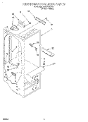 REFRIGERATOR LINER Diagram and Parts List for GD22DKXFW01  Whirlpool Refrigerator