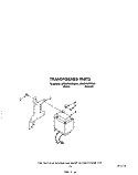 TRANSFORMER Diagram and Parts List for 4ED25PWXWN00  Whirlpool Refrigerator