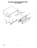 TOP GRILLE AND UNIT COVER Diagram and Parts List for KSSS48DBX00  KitchenAid Refrigerator