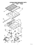 COMPARTMENT SEPARATOR Diagram and Parts List for RT25BKXZW01  Roper Refrigerator
