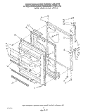 REFRIGERATOR DOOR , NOT ILLUSTRATED Diagram and Parts List for ET20ZKXWG00  Whirlpool Refrigerator