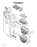 FREEZER LINER Diagram and Parts List for KSRB25QABL00  KitchenAid Refrigerator