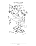 VENTILATION Diagram and Parts List for KHMS105WWH0  KitchenAid Microwave